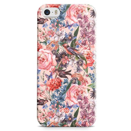 Bjornberry iPhone 5/5s/SE Premium Skal - Birds 'n Roses