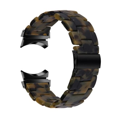 Coolt klockarmband i resin-stil för Samsung Galaxy Watch 4 - Militärgrön