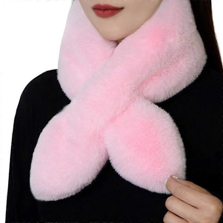 Bærbar Kryss Plysj Skjerf Myk Mote Varme Fortykket Stoff Vinter