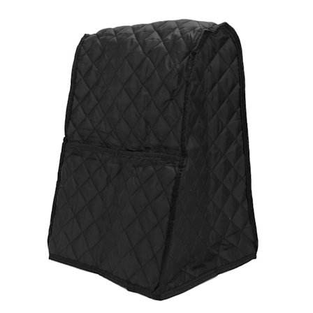 Beskyttende støvtæt quiltet stof køkkenbetræk til røremaskine, sort