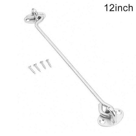 Rustfritt stål Kabinkrok Vindusfeste Øye Skjuldørlås Stille Holder