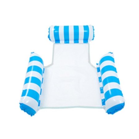 Vikbar Tre-rörs Randig Uppblåsbar Pool Fritid Luftkudde