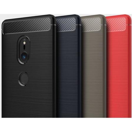 Xperia Xz2 Stöttåligt Stötdämpande Skal Slimcarbon Svart