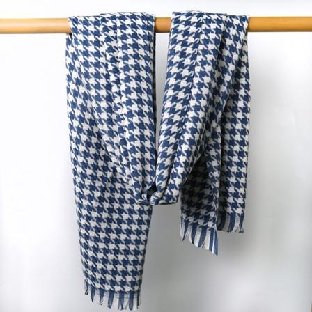 Imiterad kashmir dam höst Vinter Scarf Filt Wrap Sjal Stal Varm Mjuk Wrap Over Cape Royal blue 70*180CM