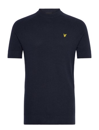 Lyle & Scott | Linen Blend Knitted T-Shirt | XL
