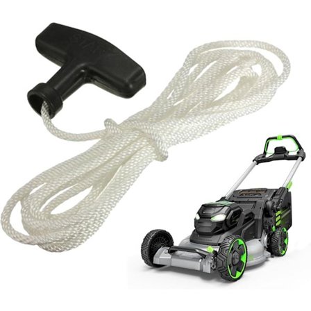 Startrep med handtag - Gräsgräsklippare Kraftverktyg Delar Tillbehör | Polyesterfiber Återspolningsstartrep | Gräsmatta