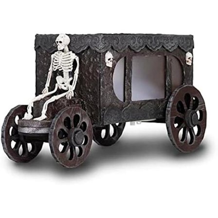Festpynt - My Other Me - Halloween Limousine - 18 cm - Lys og lyd - Sort