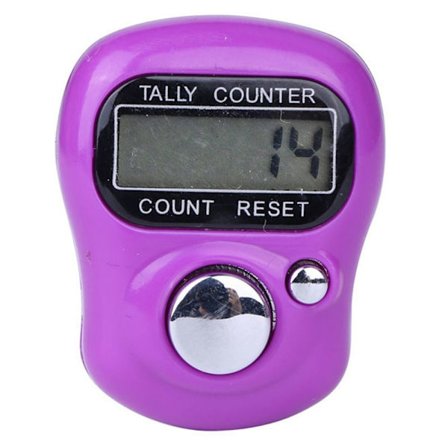Elektronisk Finger Counter Finger Ring Timer LILLA