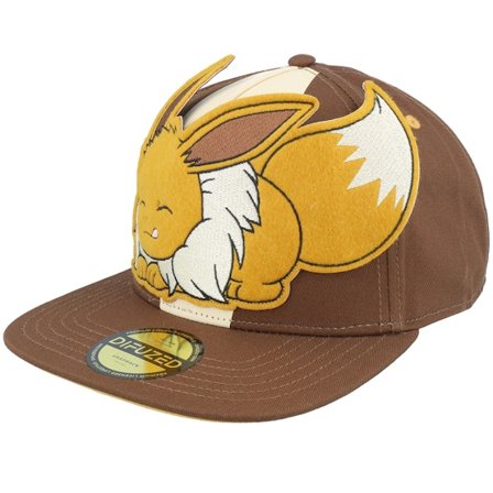 Difuzed - Bruin snapback Cap - Pokémon Eevee Novelty Cap Brown Snapback @ Hatstore