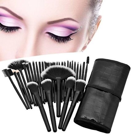 Professionella sminkborstar set 32st kosmetiska kit Ögonbryns ansikte kindrouge