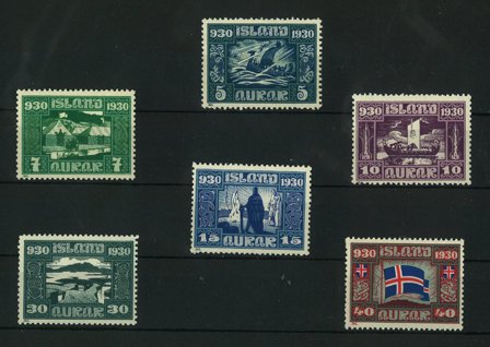 Island 1930 - AFA 126-129 + 132 og 134 - Postfrisk - Postfrisk