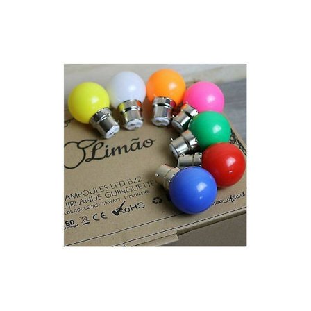 Set med 24 B22 LED-pærer utendørs Guinguette-girlander