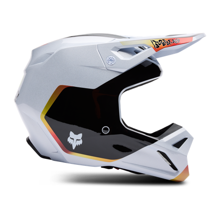 Crossikypärä FOX V1 Hello Future Valkoinen XL