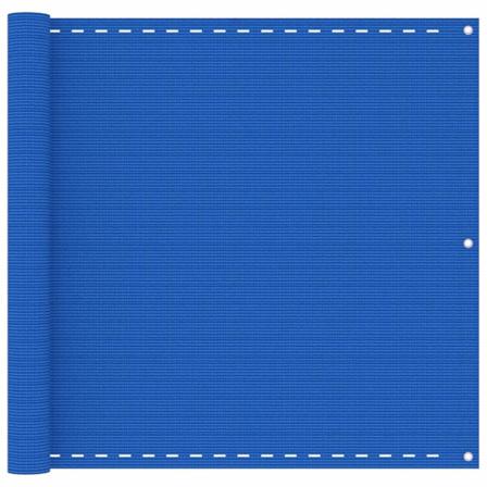 Vidaxl Balkongskärm Blå 90x600 Cm Hdpe Blå