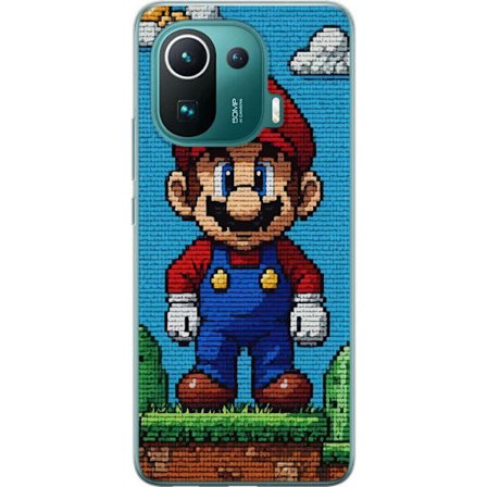 Kompatibelt Mobilskal till Xiaomi Xiaomi Mi 11 Pro Super Mario affisch Nintendo retro spelkaraktär 8bit pixelkonst klassiskt spel hjälte mural desig