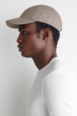 COS Homme Casquette De Baseball En Toile De Coton in Gris