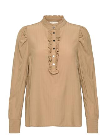 Fqapril-Sh Blus Långärmad Brun FREE/QUENT