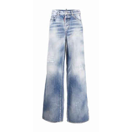 Dsquared2 - Boyfriend Jeans - Blå - Dam - Storlek: Xs, Dam, Storlek: XS