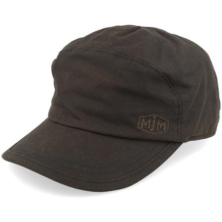 MJM Hats - Brun earflap Caps - Miko 10220 32 Waxed Cotton Brown Earflap @ Hatstore
