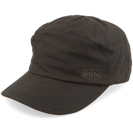 MJM Hats - Marron earflap Casquette - Miko 10220 32 Waxed Cotton Brown Earflap @ Hatstore