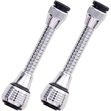 Köksblandare Munstycke 2 Delar Vridbar Vattenkran, Flexibel Blandare, Köksblandare Förlängning, 360 Graders Rörlig Köksblandare Huvud, Köksblandare, 