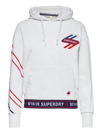 Sportstyle Graphic Hood Hoodie Trøje Hvid Superdry