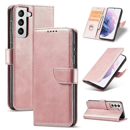 Klassisk Magnetisk Lukning TPU+PU Læder Telefon Cover Etui til Samsung Galaxy S21 4G/5G