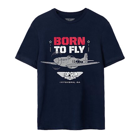 Top Gun: Maverick Herr Born To Fly T-Shirt XXL Blå