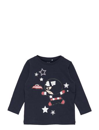 Nmmnodo Marvel Ls Top Box Mar Blue Name It