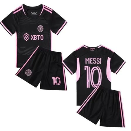 Sommerens nye Miami No.10 Messi fodboldtrøje til børn hjemmebane home field 24(130-140CM)