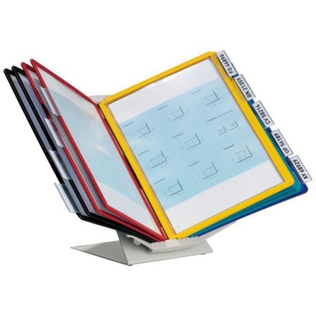 DURABLE Bords/Väggställ A4 med 10 ramar - Lyreco - Kontorsmaterial - Till skrivbordet - Bordsställ och panelsystem