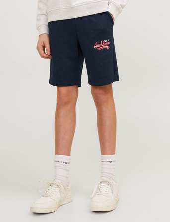 Jack & Jones Jpstlogo Sweat Shorts 2 Col Sn Gms Jnr - Navy - 164