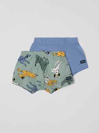 2er-Pack Boxershorts Dalmatiner - 122|128 - kinderbekleidung - green - Polarn O. Pyret