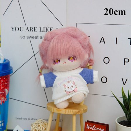 Dukkehettegensere Sweatshirt-antrekk BLÅ 20CM