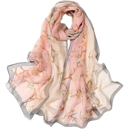Satin Scarf Halsduk - 160 * 50cm Kvinnor Blommigt Tryck Lång Mjuk Wrap Scarf Simulering Silke Sjal Scarves