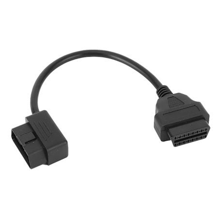16-Pin till 16-Pin OBD2 Förlängningskabel Vinkeladapter Diagnostiskt Bilverktyg 0.3m 1ft Anslutningssladd