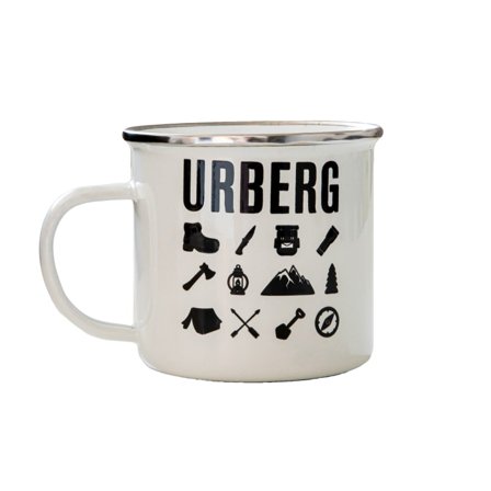Urberg Emaljmugg 450 ml eating utensils White OneSize