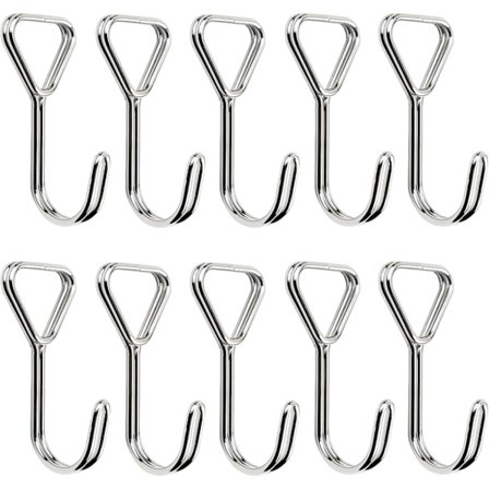 10 stk. Spiral Kroker, Rustfritt Stål Strikk Kroker, Strikk Kroker, Strikk Kroker, for Telt, Sykler, Bagasjefiksering, Fikseringskroker
