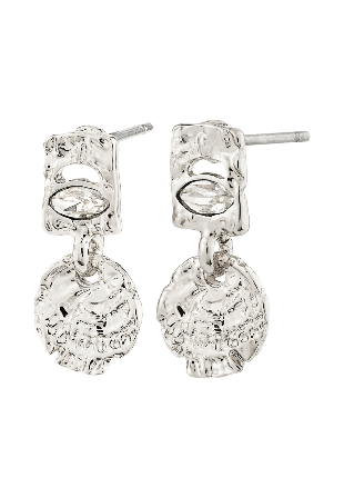 Pilgrim FIRE earrings silver-plated Smycken & klockor Dam Silver ONESIZE