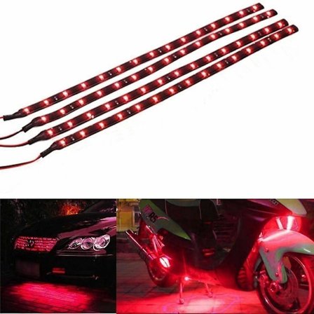 10 Pcs Waterproof Flexible Led Strip Underbody Light For Car Motorcycle