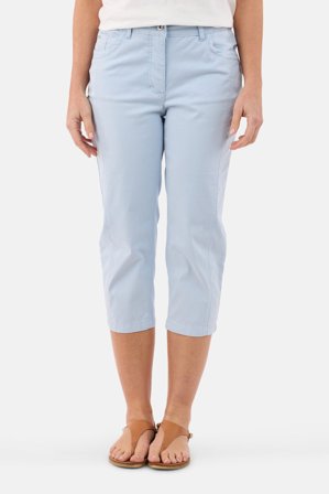 BRANDTEX - Capri Bukser - Lyseblå - Bæltestropper