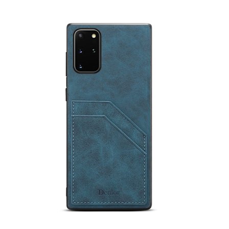 Nahkainen korttikotelo Samsung Galaxy Note 20 Ultra - Sininen