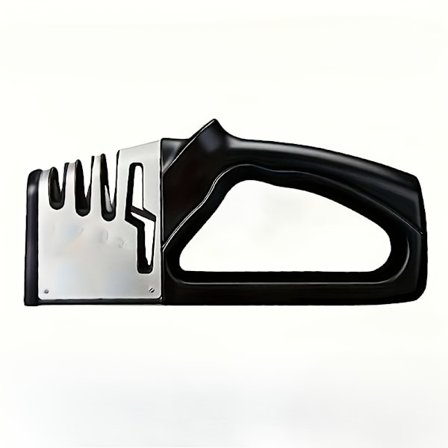 Stk. Professionel 4-i-1 Køkkenkniv- & Saks Sliber, Wolframstål, 4-Trins Slibesystem, Magnetisk Base, Ergonomisk Håndtag