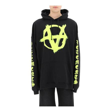 Vetements logo print hoodie Sort, Herre