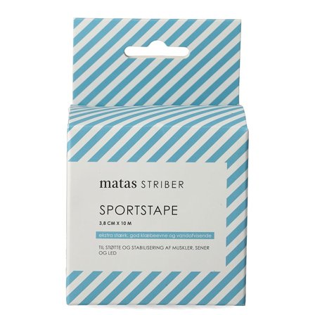Matas Striber Sportstape Hvid 3,8 cm x 10 m (bred), Medicin & Pleje, Støttebind, Sportstape