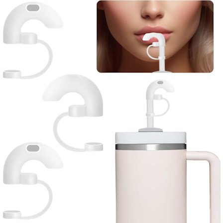 Anti-rynke sugerør covers, silikone anti-rynke sugerør topper, støvtætte genanvendelige sugerør spidser låg, til 10mm sugerør hætte