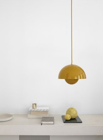 Flowerpot VP1 taklampe Ø23 - sennep