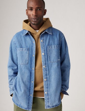 Levi's Bryant Padded Rev Oversh Green - Blue - S