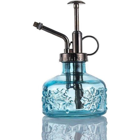 Glas Plantesprøjte med Bronze Plastik Top Pumpe 15,2 cm Høj Enhånds Vandkande til Indendørs Udendørs Brug