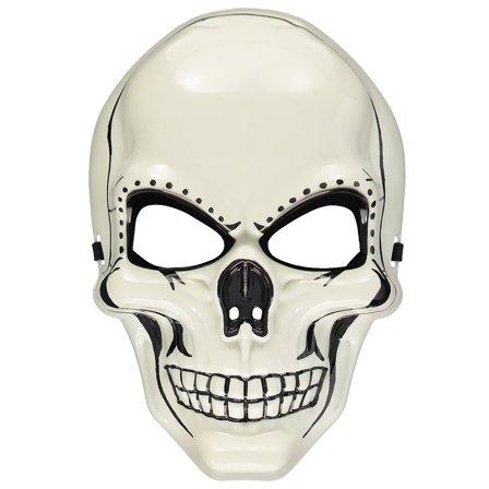 Vit och Svart Dödskallemask